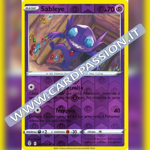 067/203 Sableye Reverse | Evoluzioni Eteree - Card Passion