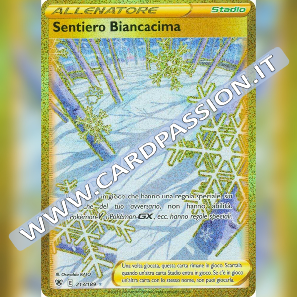 213/189 Sentiero Biancacima Gold | Lucentezza Siderale - Card Passion