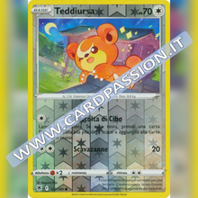 122/189 Teddiursa Comune Reverse | Lucentezza Siderale - Card Passion