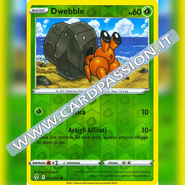 011/203 Dwebble Reverse | Evoluzioni Eteree - Card Passion