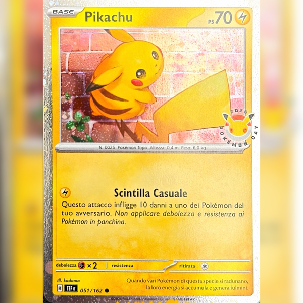 051/162 Pikachu Pokémon Day 30esimo Anniversario (IT)