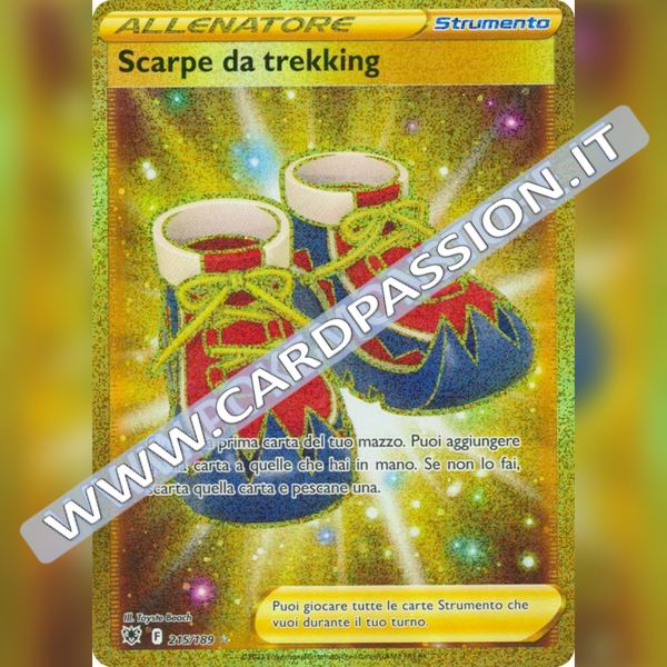 215/189 Scarpe da Trekking Gold | Lucentezza Siderale - Card Passion