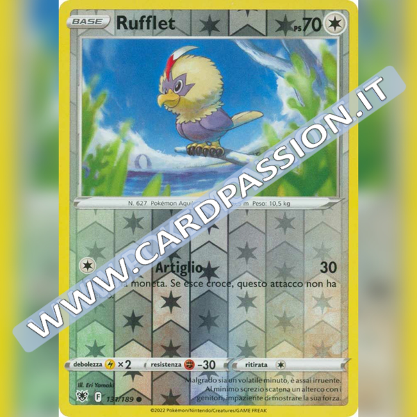 131/189 Rufflet Comune Reverse | Lucentezza Siderale - Card Passion