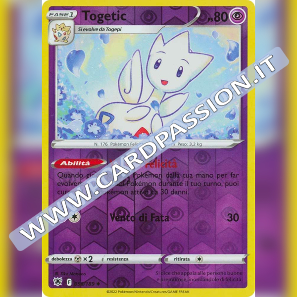 056/189 Togetic Non Comune Reverse | Lucentezza Siderale - Card Passion