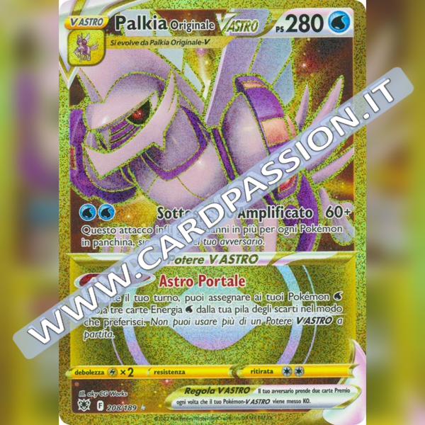 208/189 Palkia Originale VAstro Gold | Lucentezza Siderale - Card Passion
