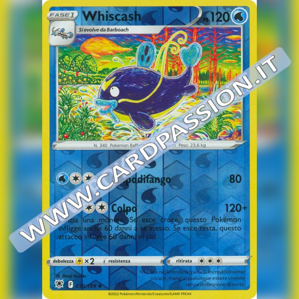 036/189 Whiscash Non Comune Reverse | Lucentezza Siderale - Card Passion