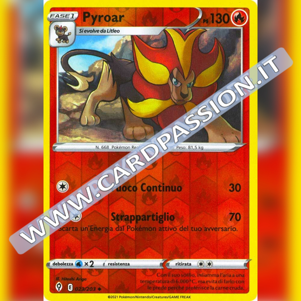 023/203 Pyroar Reverse ! Evoluzioni Eteree - Card Passion