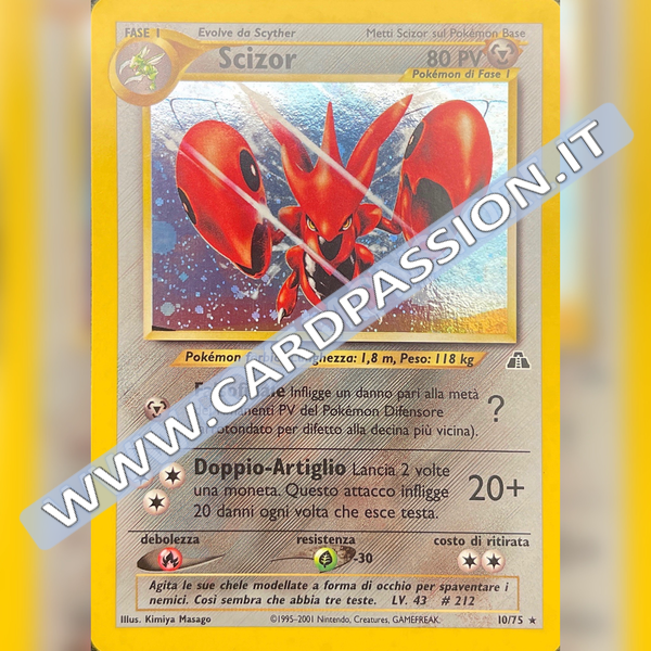 10/75 Scizor Holo Mint | Neo Discovery (IT)