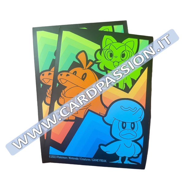 ★ Proteggi Carte Sprigatito, Fuecoco, Quaxly Standard | pacchetto da 65 bustine