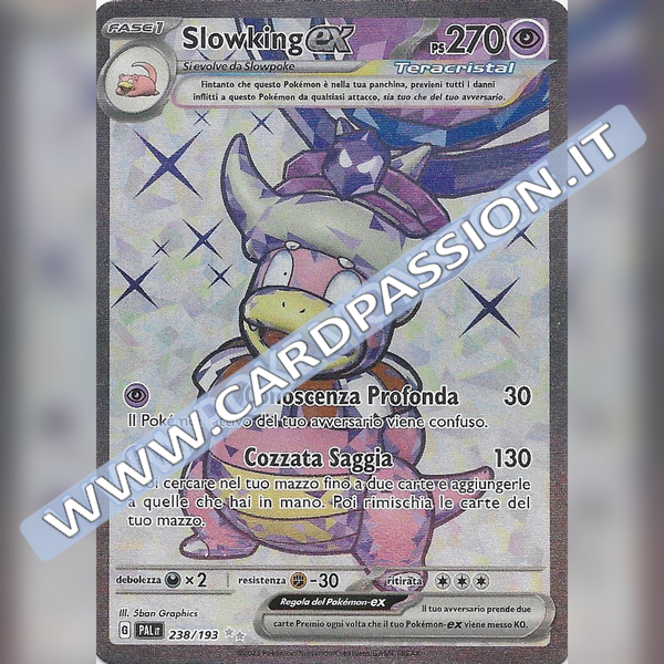 238/193 Slowking ex Teracristal (Full Art) | Evoluzioni a Paldea