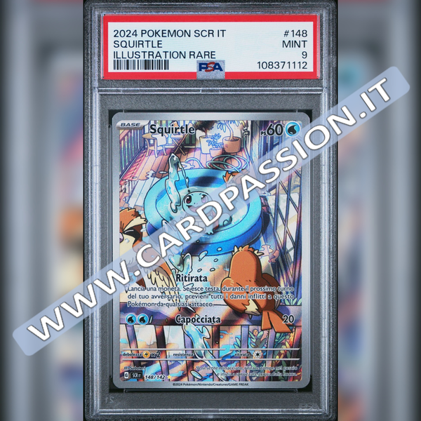 148/142 Squirtle Illustrazione Rara | Corona Astrale - PSA 9