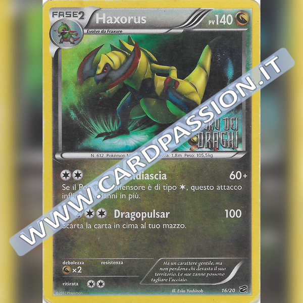 16/20 Haxorus Holo Stamped (Poor) | Tesoro dei Draghi