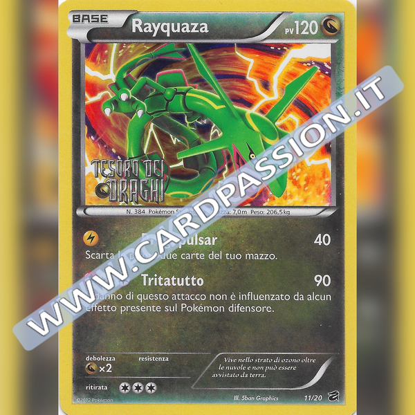 11/20 Rayquaza Holo Stamped (Excellent) | Tesoro dei Draghi