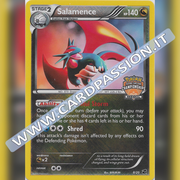 08/20 Salamence Holo Stamped Regional Championship (Mint) | Dragon Vault (ENG)