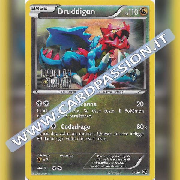 17/20 Druddigon Holo Stamped (Good) | Tesoro dei Draghi