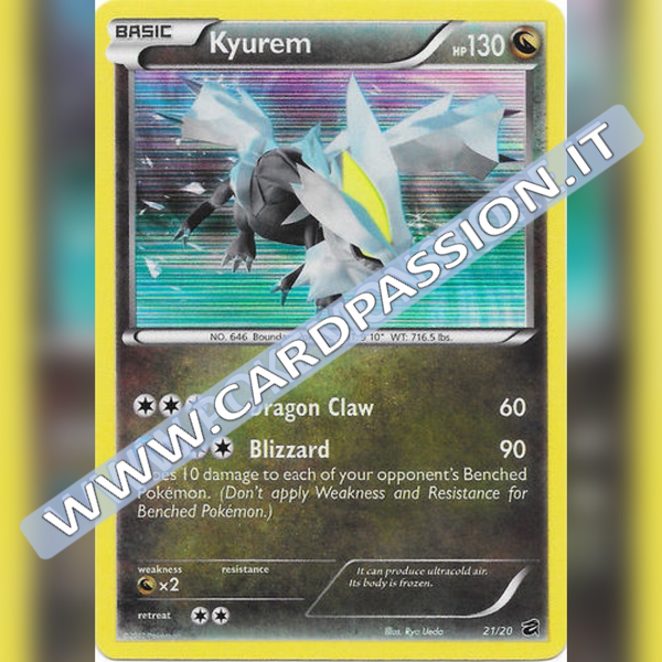 21/20 Kyurem Holo (Near Mint) | Tesoro dei Draghi