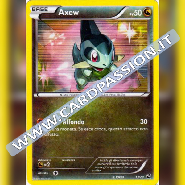 13/20 Axew Holo (Near Mint) | Tesoro dei Draghi