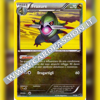 14/20 Fraxure Holo (Excellent) | Tesoro dei Draghi