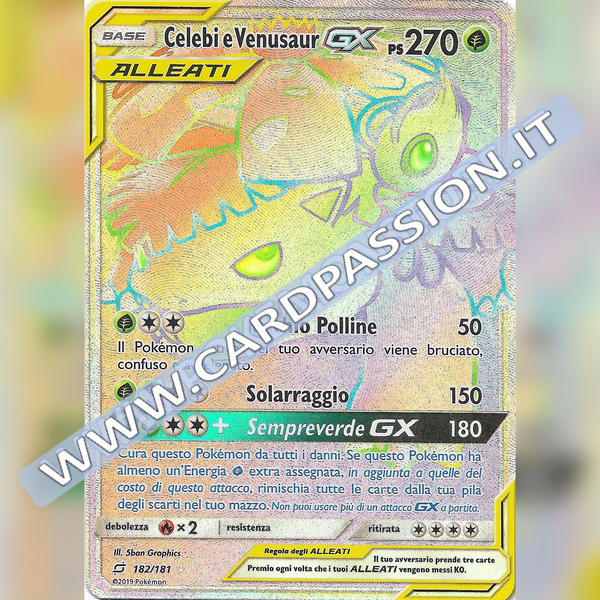 182/181 Celebi e Venusaur GX Hyper | Gioco di Squadra