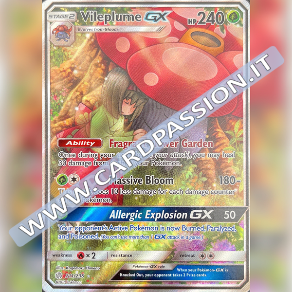 211/236 Vileplume GX Alternative Art | Cosmic Eclipse (EN)