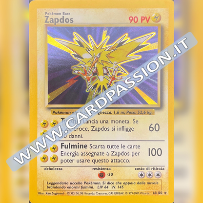 16/102 Zapdos Holo Excellent+ | Set Base (IT)