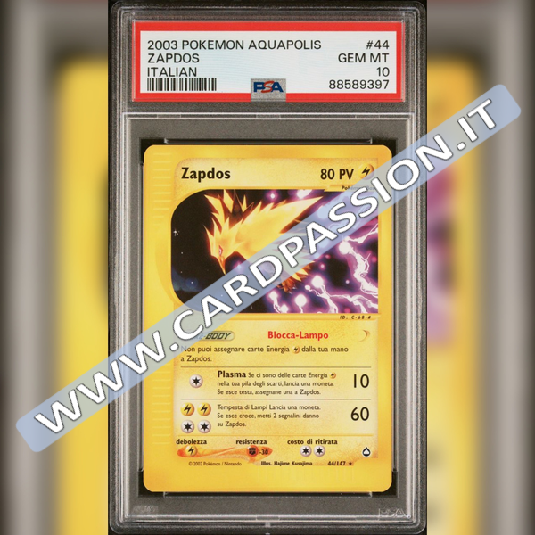 PSA 6 Zapdos Aquapolis sold Holo