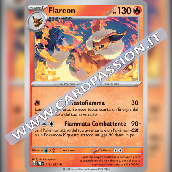 013/131 Flareon Holo | Evoluzioni Prismatiche