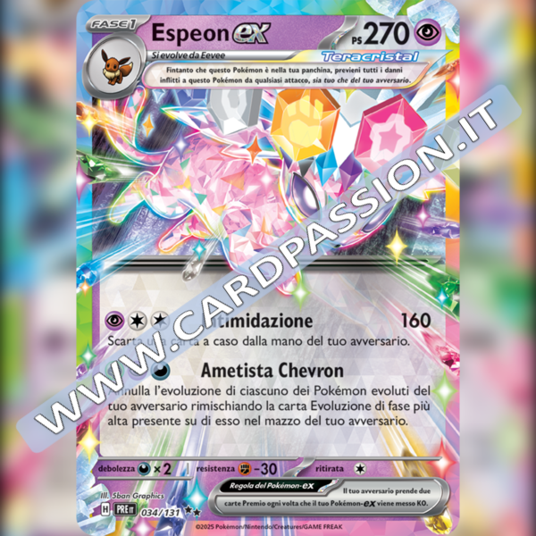 034/131 Espeon ex | Evoluzioni Prismatiche