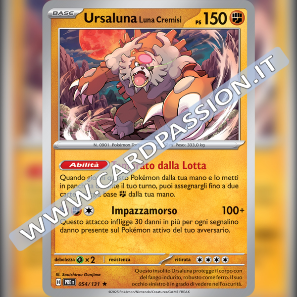 054/131 Ursaluna Luna Cremisi Holo | Evoluzioni Prismatiche