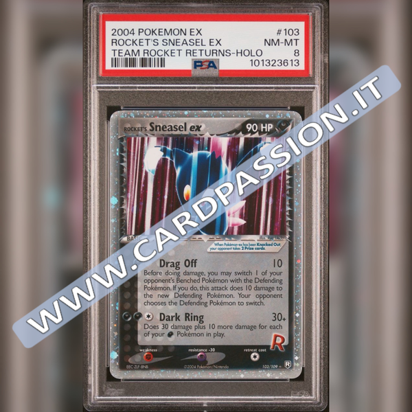 103/109 Rocket’s Sneasel ex | ex Team Rocket Returns – PSA 8